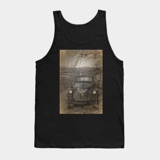 Pencil drawing of vintage Chevy Tank Top